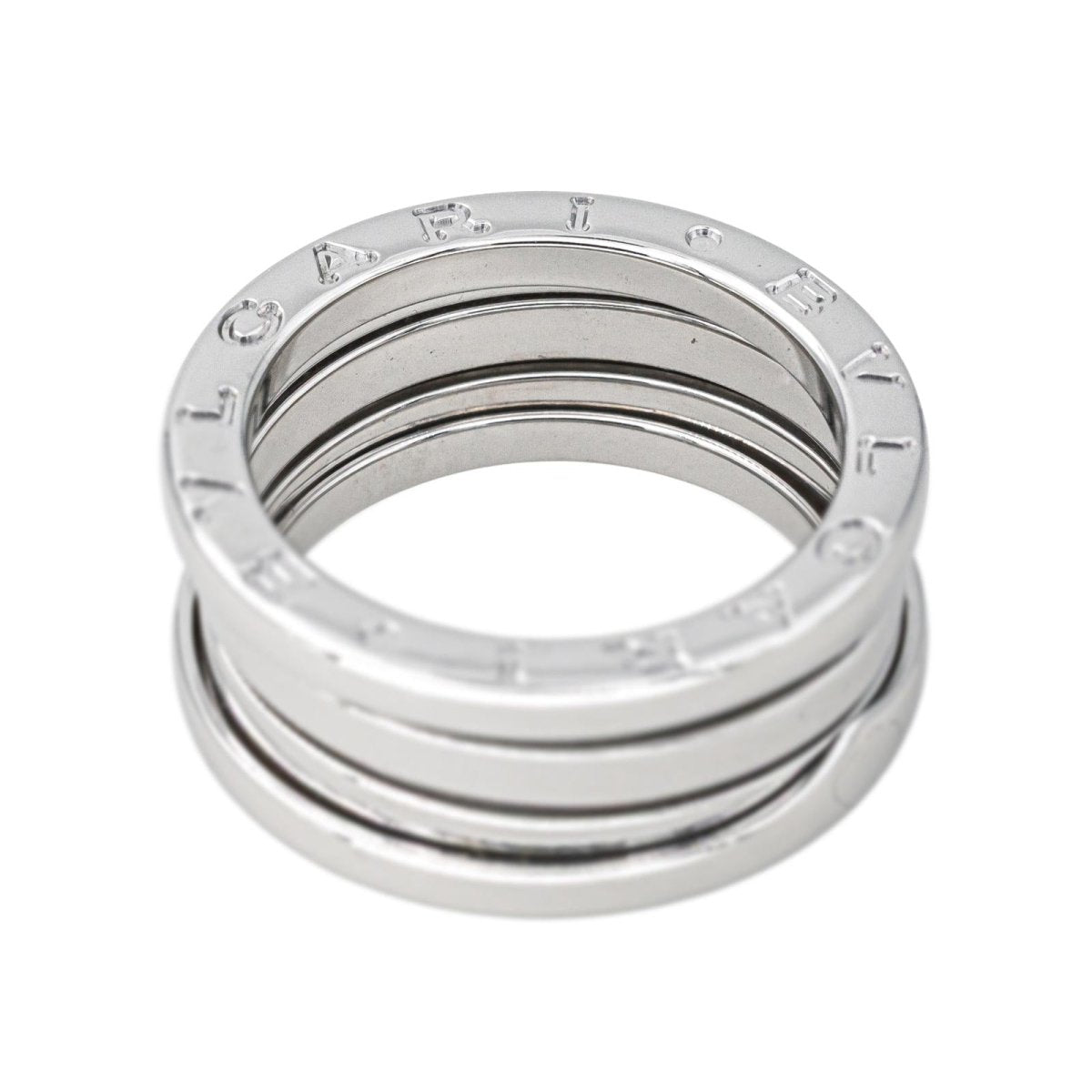 Bague Bandeau BULGARI "B.Zéro1" en or blanc - Castafiore