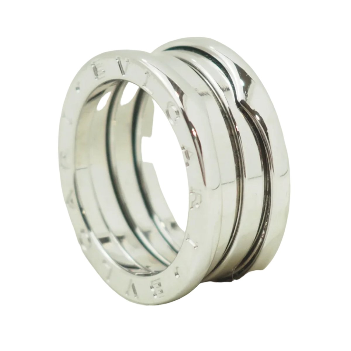 Bague Bandeau BULGARI "B.Zéro1" en or blanc - Castafiore