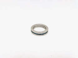 Bague Bandeau BULGARI B.Zero1, en or blanc et topazes bleues
