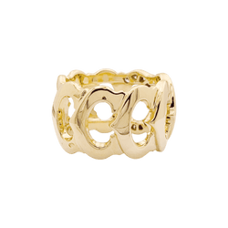 Bague Bandeau CARTIER "C de Cartier" en or jaune et diamants - Castafiore