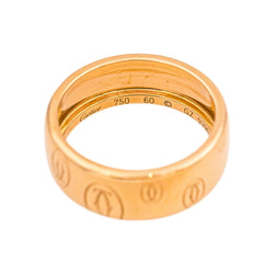 Bague Bandeau CARTIER "Happy Birthday" en or rose - Castafiore