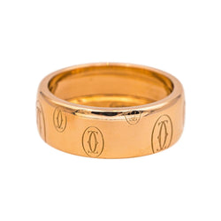 Bague Bandeau CARTIER "Happy Birthday" en or rose - Castafiore