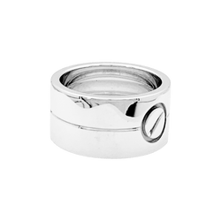 Bague Bandeau CARTIER "Love" en or blanc - Castafiore