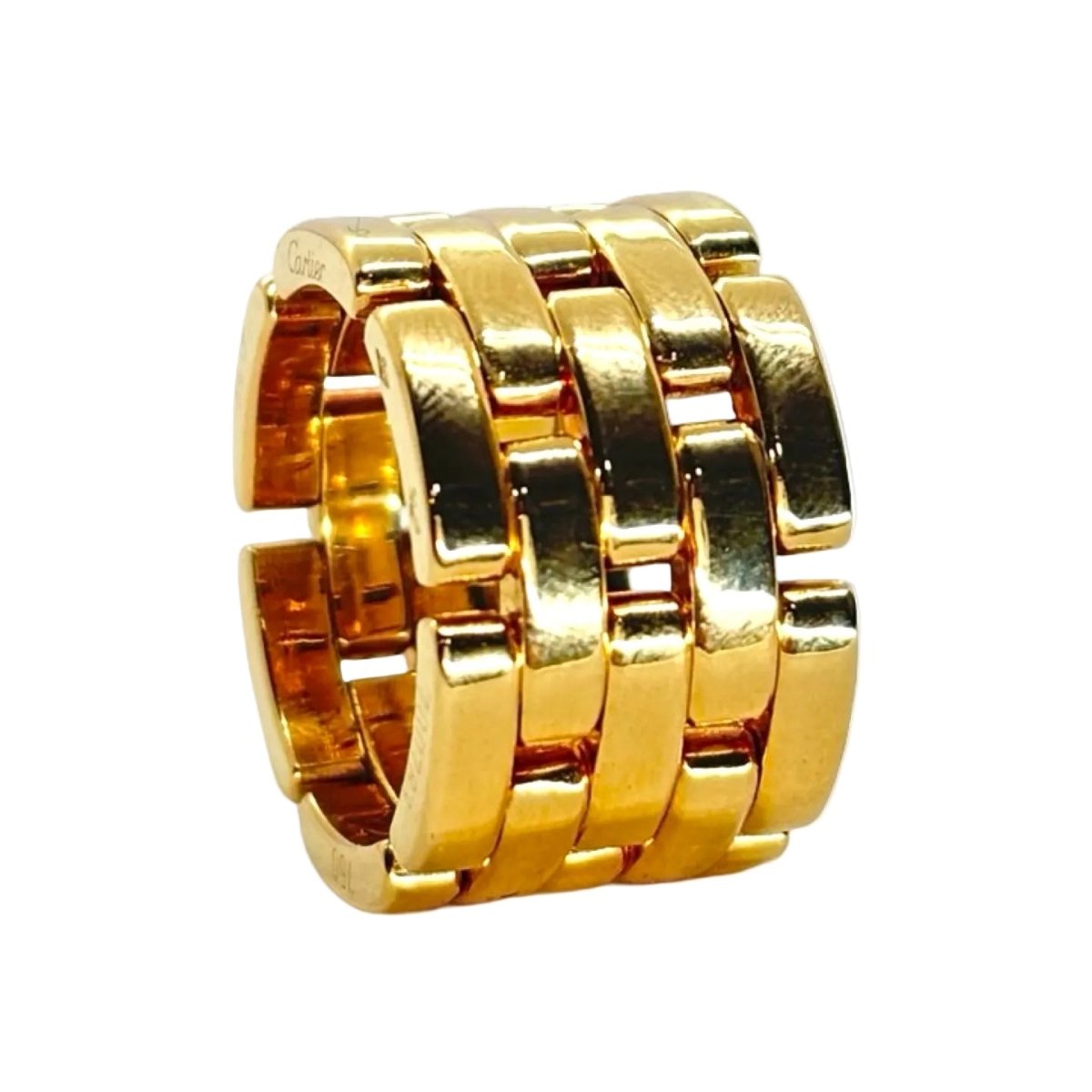 Bague Bandeau CARTIER "Panthère" en or jaune - Castafiore