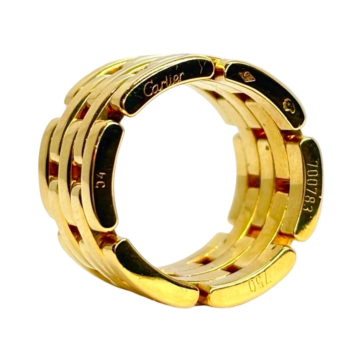 Bague Bandeau CARTIER "Panthère" en or jaune - Castafiore