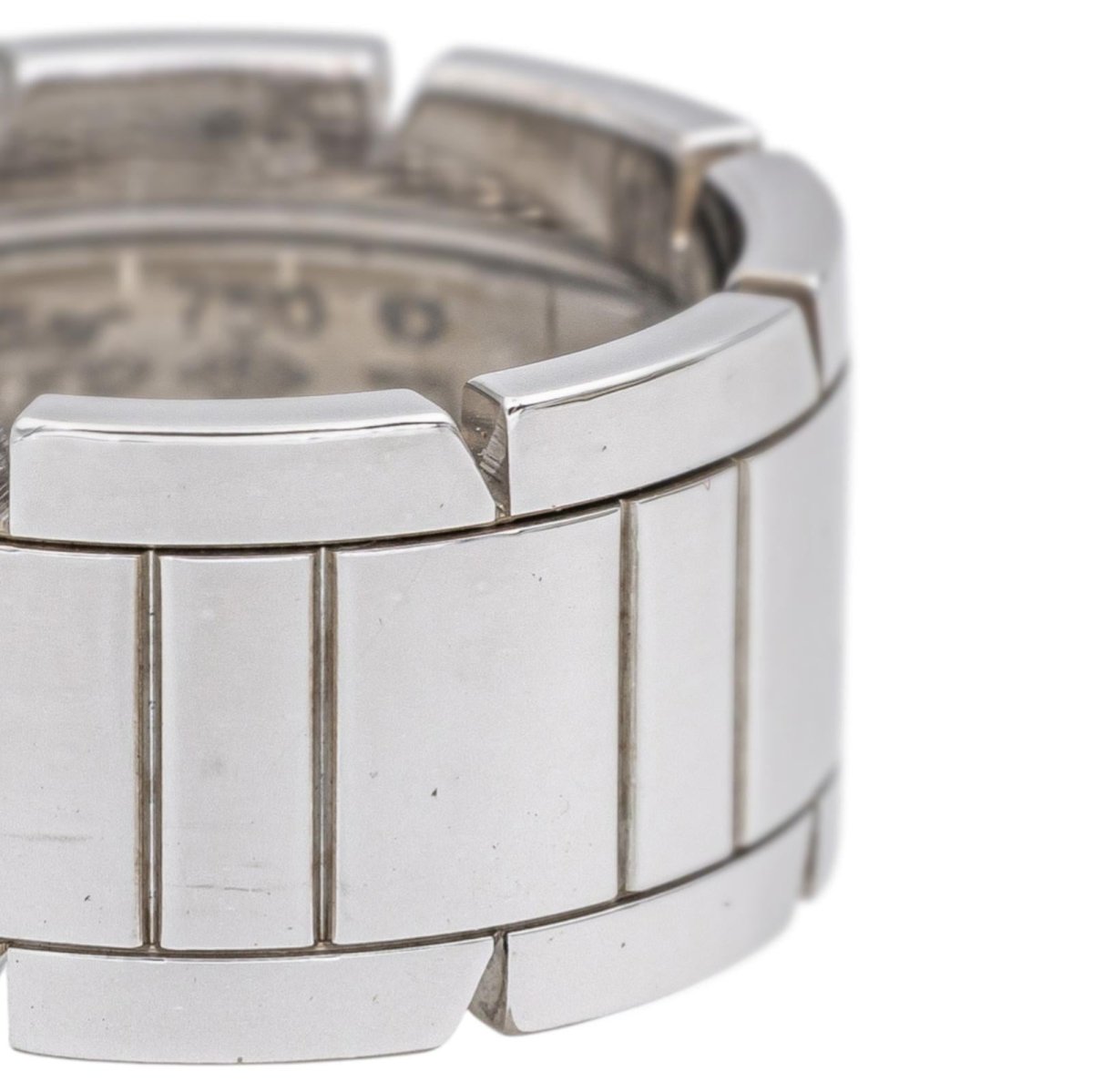 Bague Bandeau CARTIER "Tank" en or blanc - Castafiore