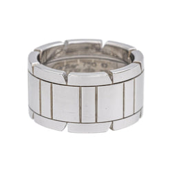 Bague Bandeau CARTIER "Tank" en or blanc - Castafiore
