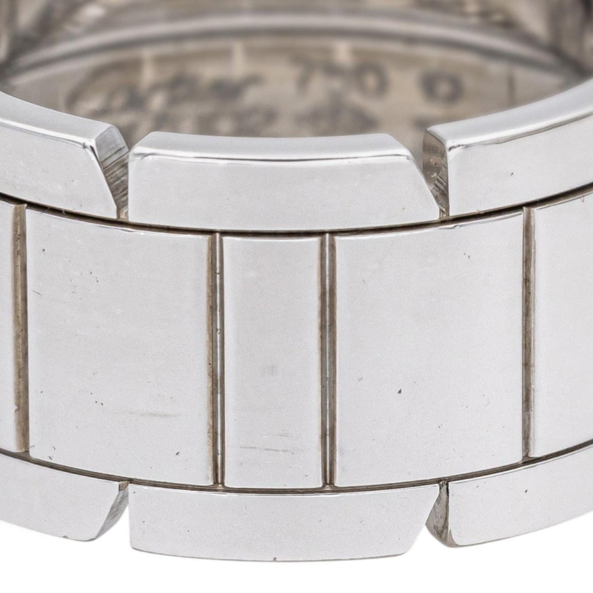 Bague Bandeau CARTIER "Tank" en or blanc - Castafiore