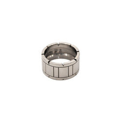 Bague Bandeau CARTIER "Tank" grand modèle en or blanc - Castafiore
