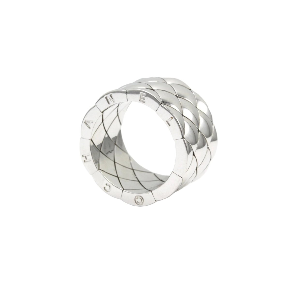 Bague Bandeau CHANEL en or blanc - Castafiore