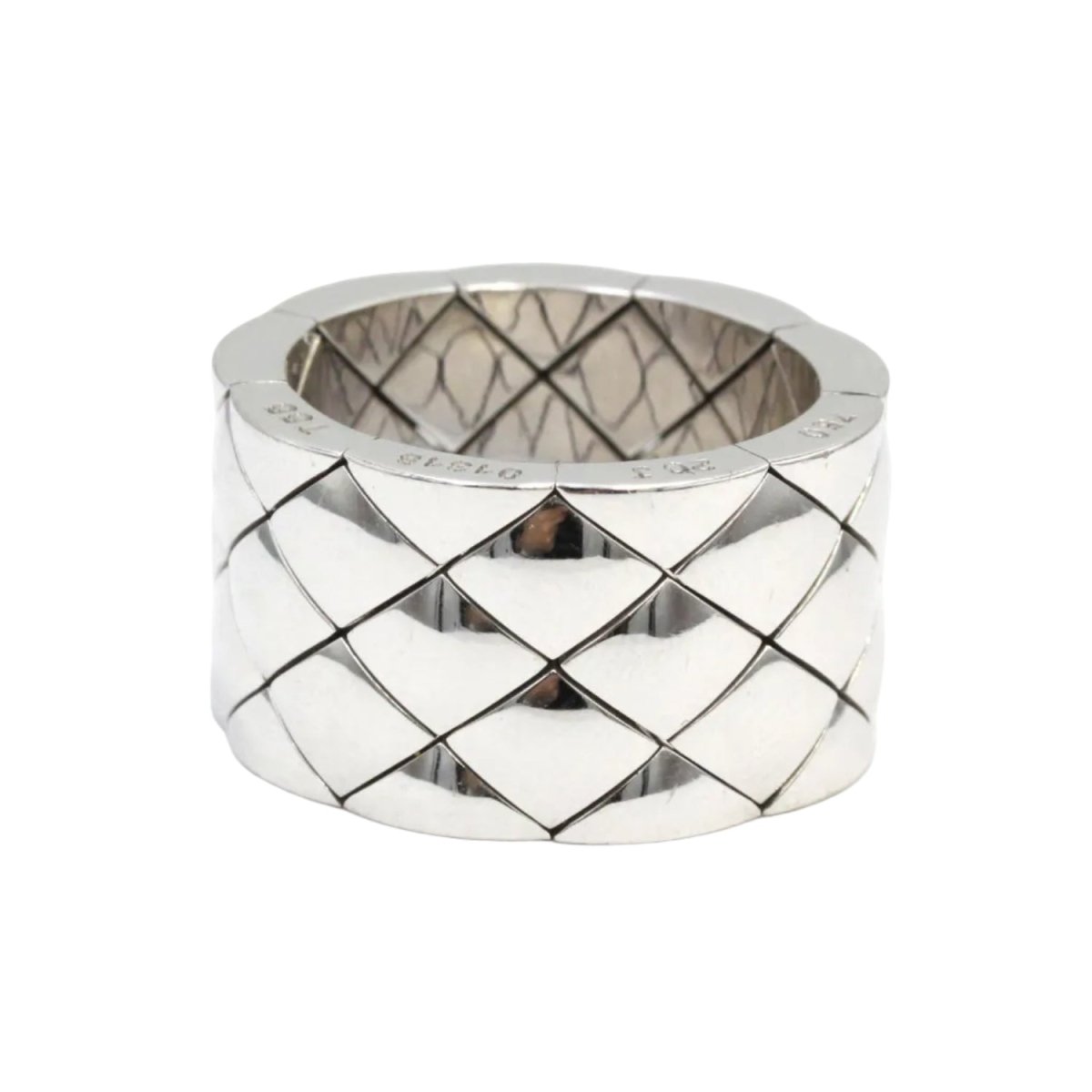 Bague Bandeau CHANEL en or blanc - Castafiore