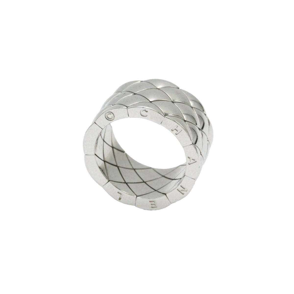 Bague Bandeau CHANEL en or blanc - Castafiore