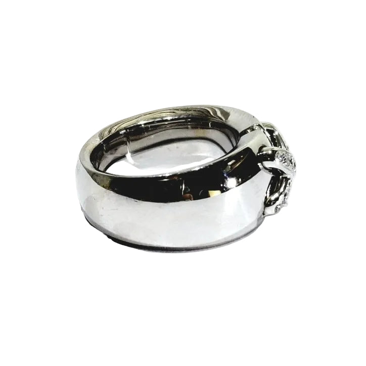 Bague Bandeau CHAUMET en or blanc et diamants - Castafiore