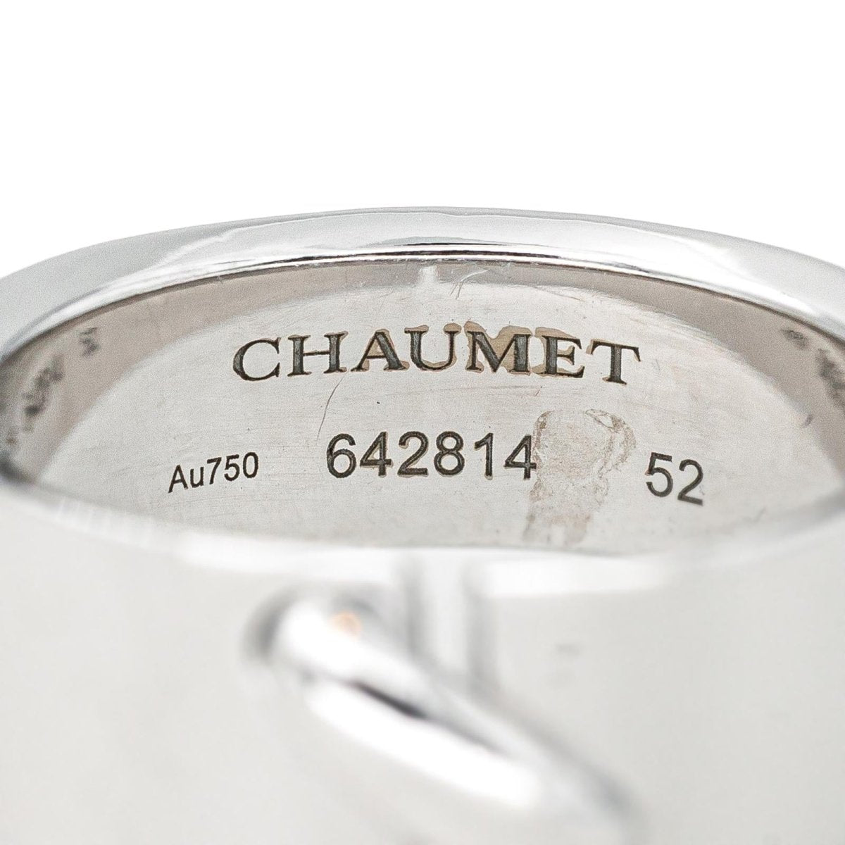 Bague Bandeau CHAUMET "Lien" en or blanc - Castafiore