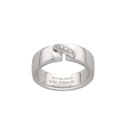 Bague Bandeau CHAUMET "Lien Évidence" en or blanc - Castafiore