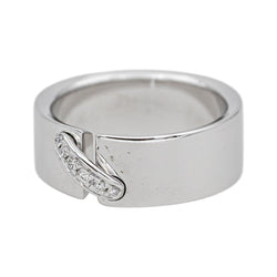 Bague Bandeau CHAUMET "Liens" en or blanc et diamants - Castafiore