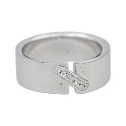 Bague Bandeau CHAUMET "Liens" en or blanc et diamants - Castafiore