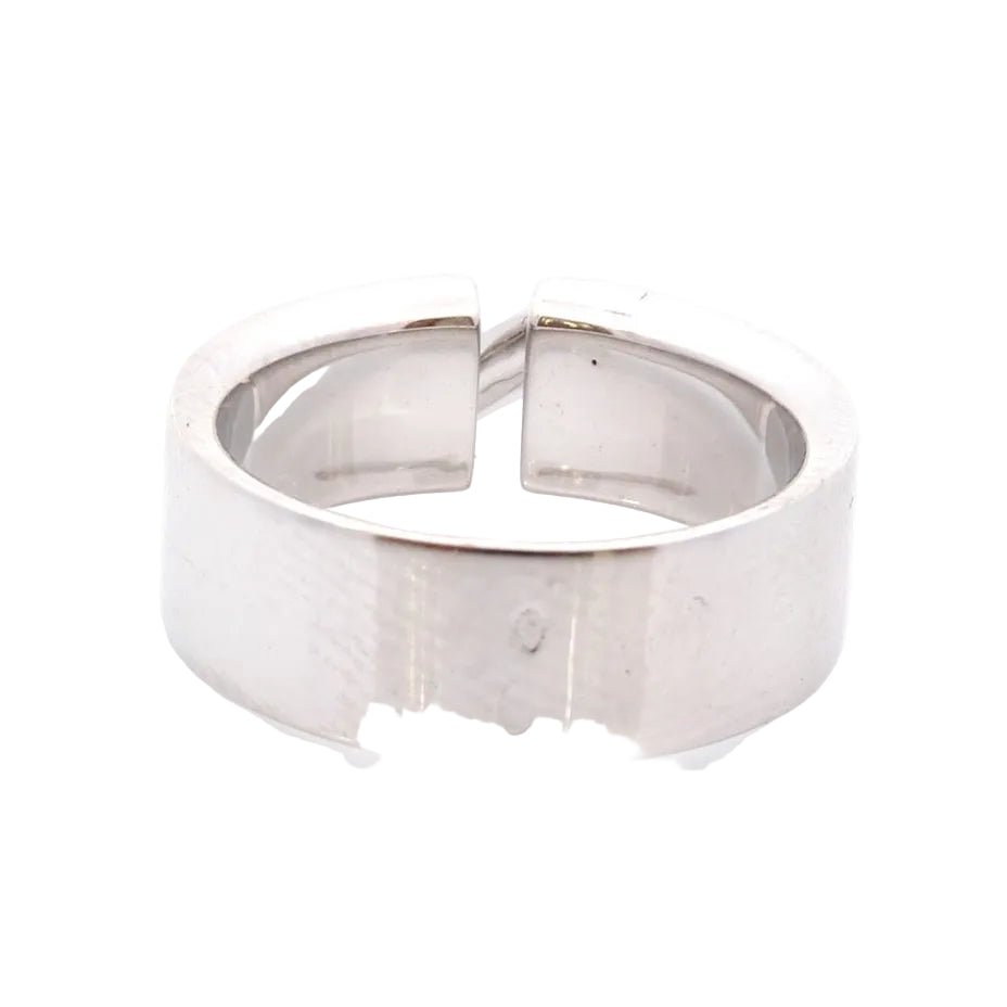 Bague Bandeau CHAUMET « Liens » en or blanc et diamants - Castafiore