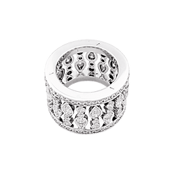 Bague Bandeau CHOPARD "Haute Joaillerie" en or blanc et diamants - Castafiore