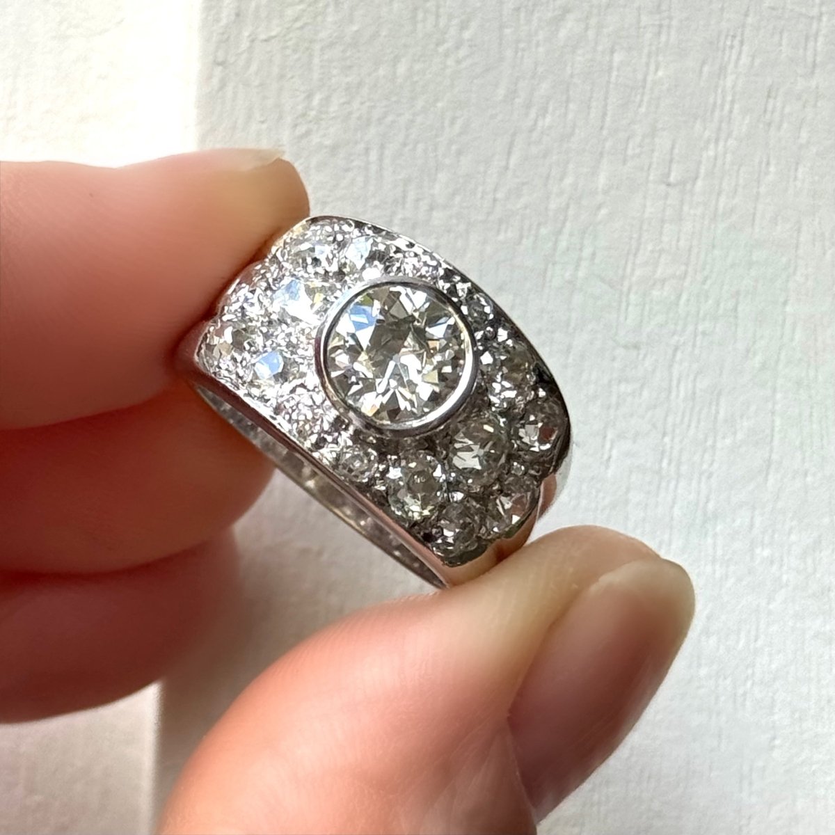 Bague bandeau diamants - Castafiore