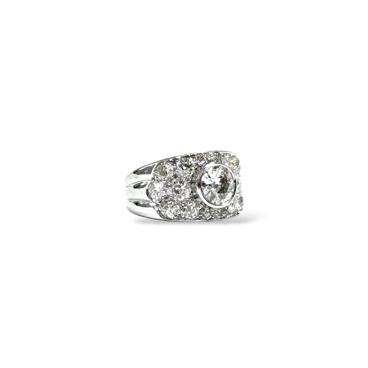 Bague bandeau diamants - Castafiore