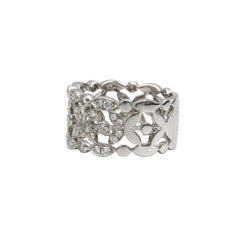 Bague Bandeau DIDIER GUÉRIEN "Diamants de Rosée" en or blanc et diamants - Castafiore