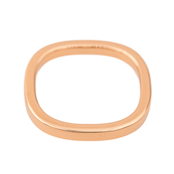Bague Bandeau DINH VAN "Carré" en or rose - Castafiore