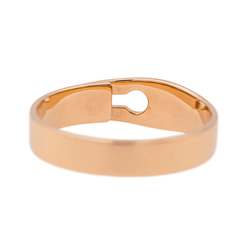 Bague Bandeau DINH VAN "Serrure" en or rose et diamant - Castafiore