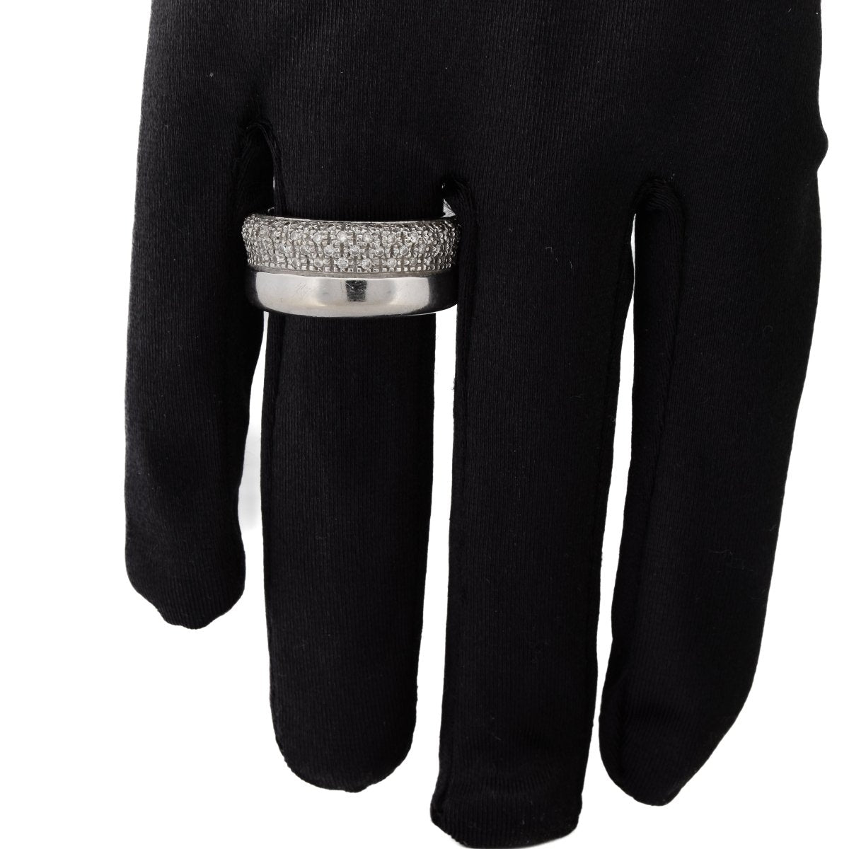 Bague Bandeau en or blanc et diamants - Castafiore