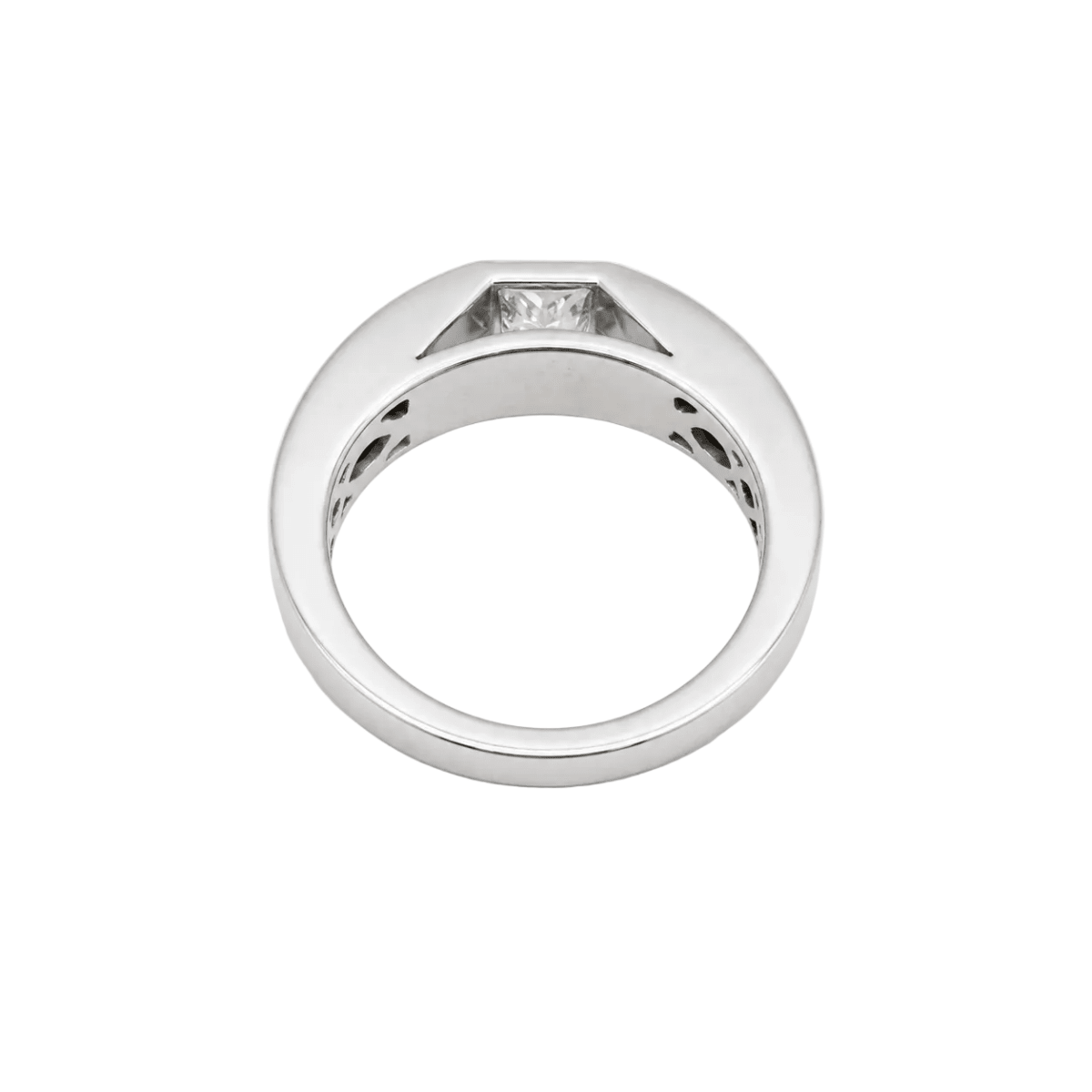 Bague Bandeau en or blanc et diamants - Castafiore