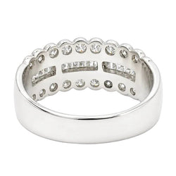 Bague Bandeau en or blanc et diamants - Castafiore