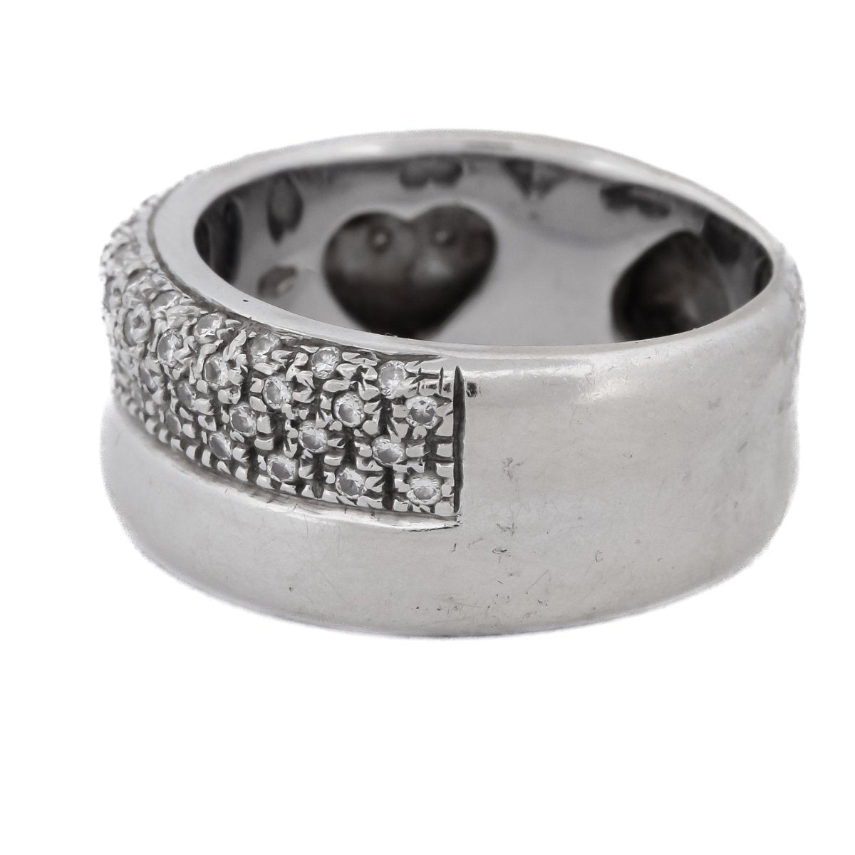 Bague Bandeau en or blanc et diamants - Castafiore