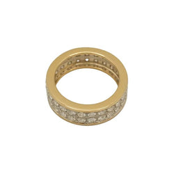 Bague Bandeau en or blanc, or jaune et diamants - Castafiore