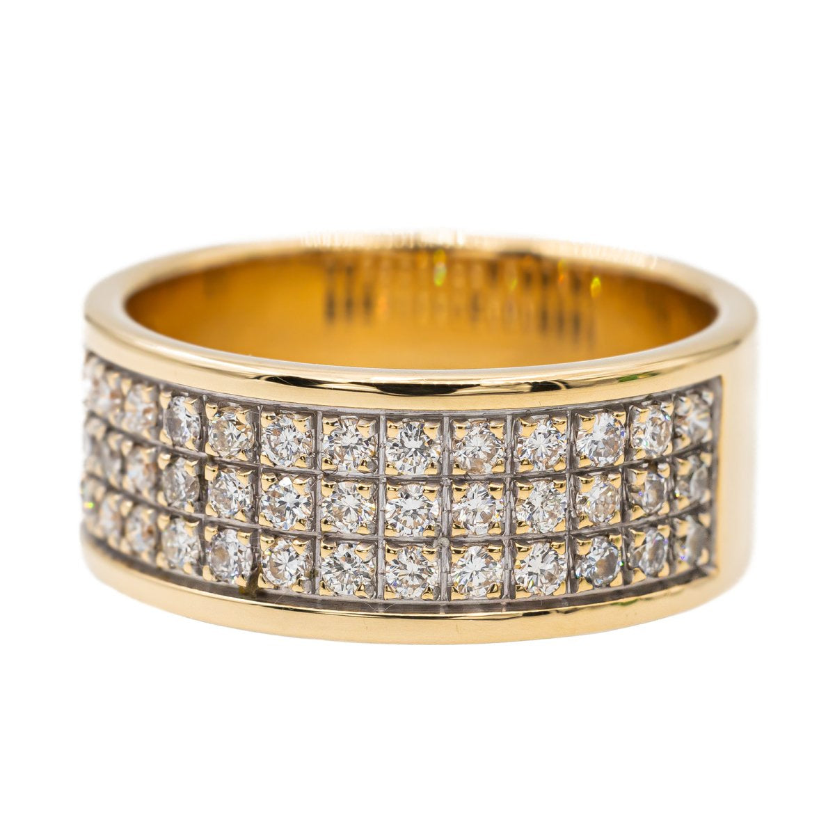 Bague Bandeau en or jaune et diamant - Castafiore