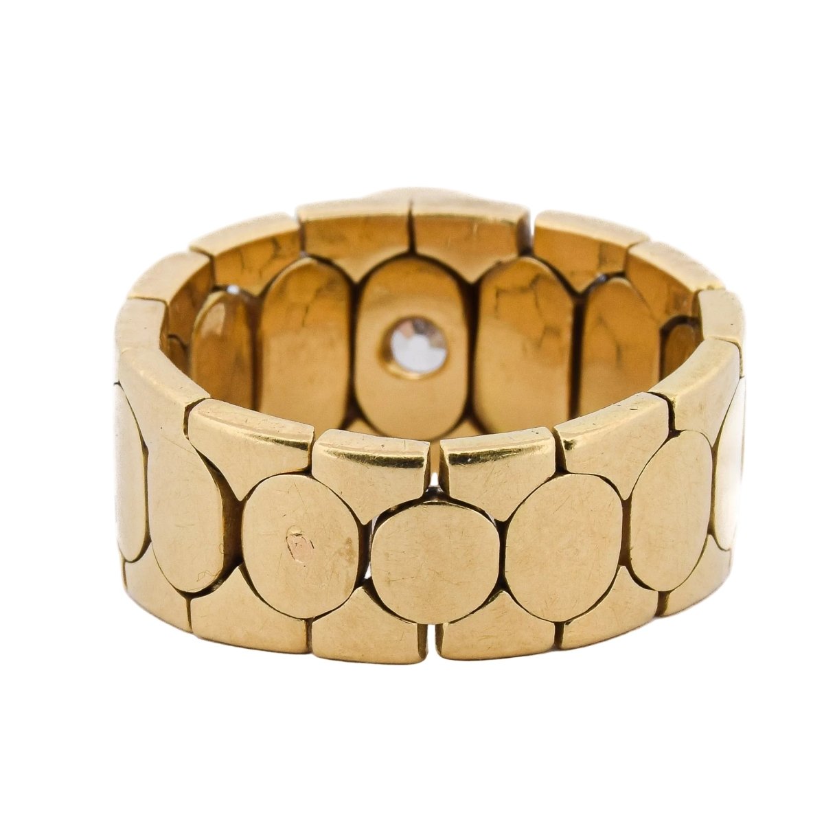 Bague Bandeau en or jaune et diamant - Castafiore