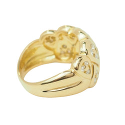 Bague Bandeau en or jaune et diamants - Castafiore