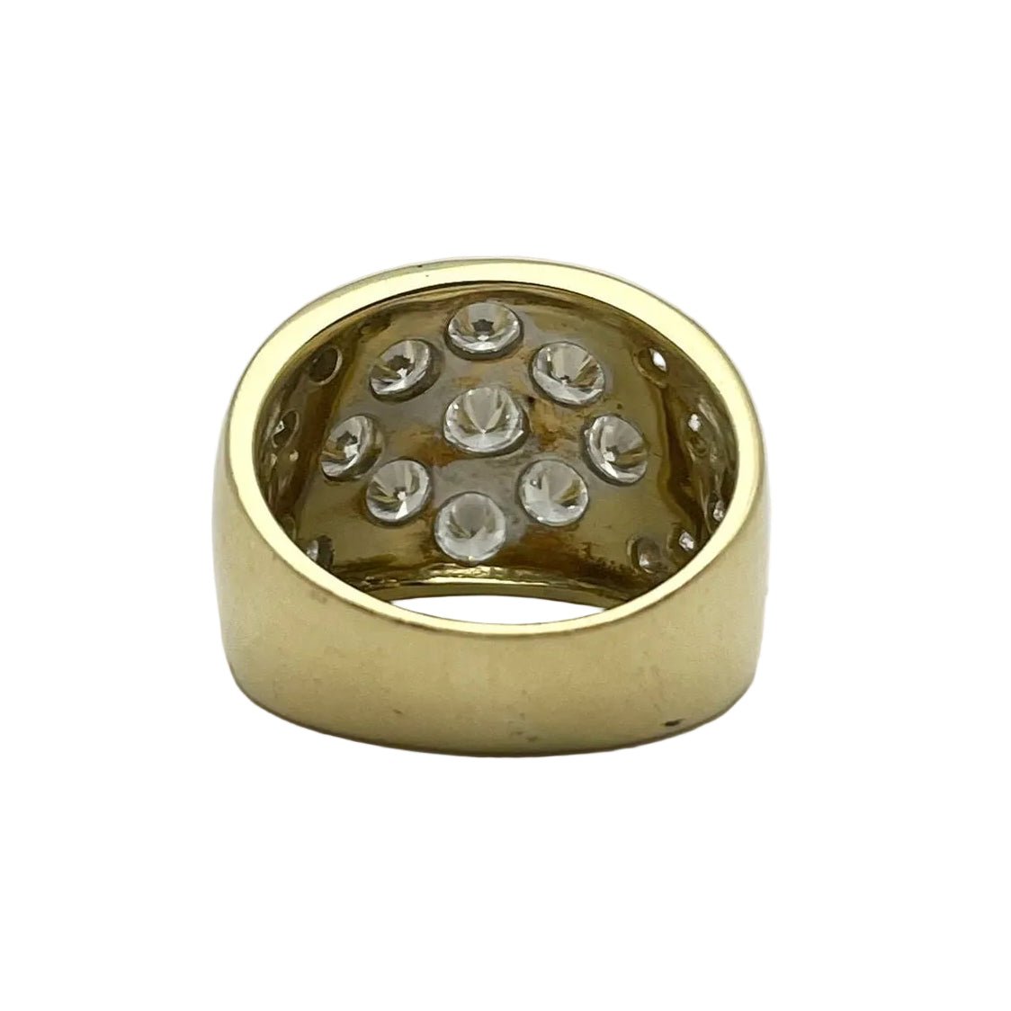 Bague Bandeau en or jaune et diamants - Castafiore