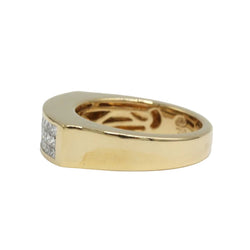 Bague Bandeau en or jaune et diamants - Castafiore