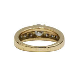 Bague Bandeau en or jaune et diamants - Castafiore