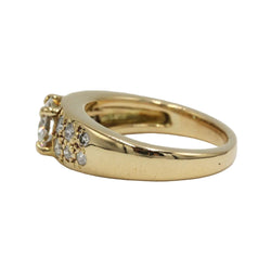 Bague Bandeau en or jaune et diamants - Castafiore