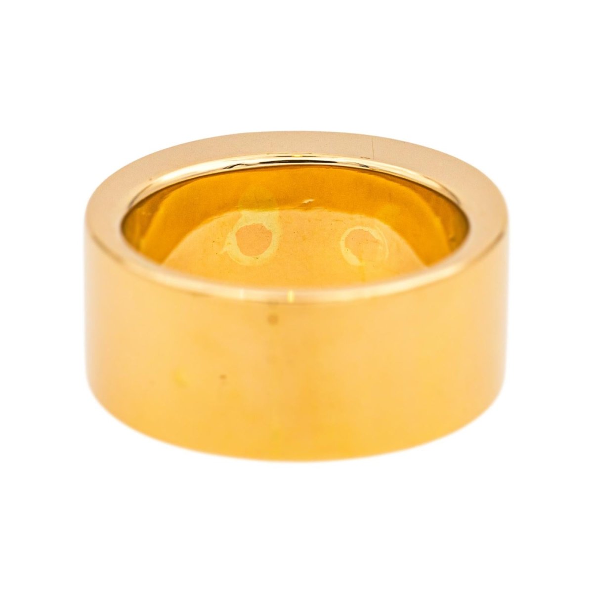Bague Bandeau en or jaune, saphir et diamants - Castafiore