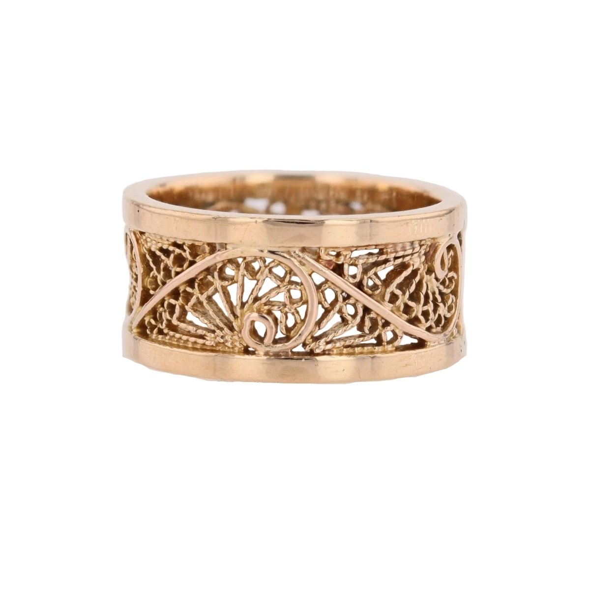 Bague Bandeau en or rose - Castafiore