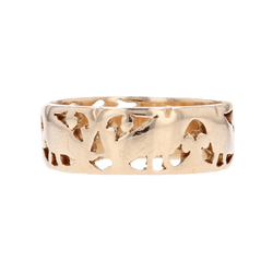 Bague Bandeau en or rose - Castafiore