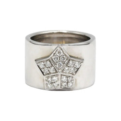 Bague Bandeau FRED "Lucifer" en or blanc et diamants - Castafiore