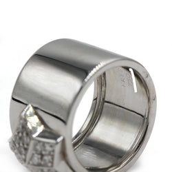 Bague Bandeau FRED "Lucifer" en or blanc et diamants - Castafiore