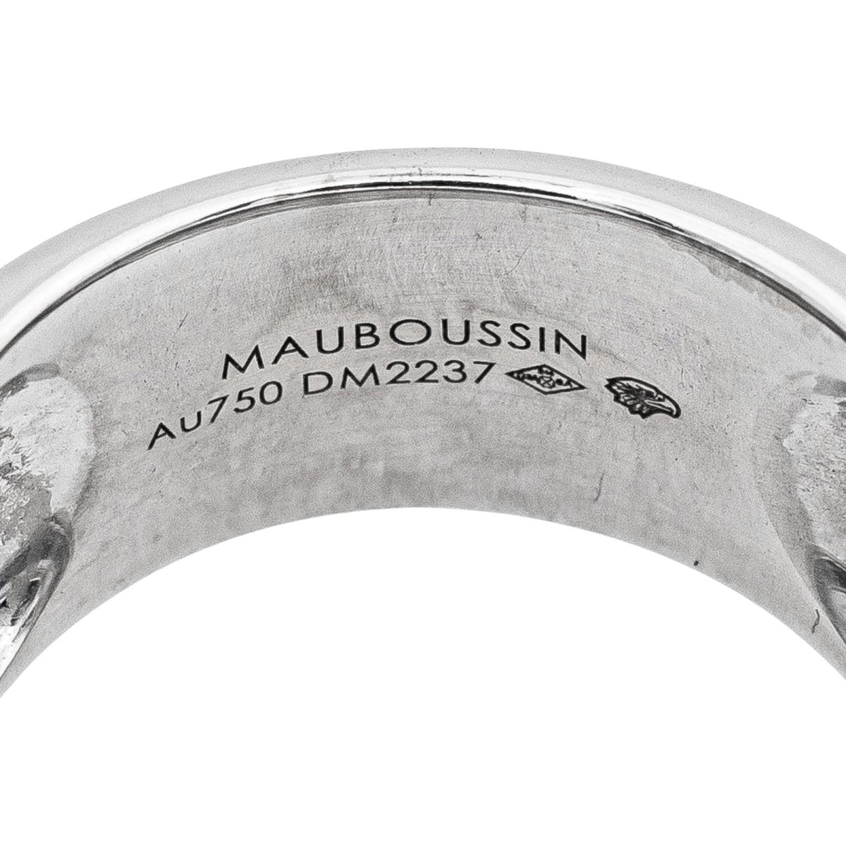 Bague Bandeau MAUBOUSSIN "Étoile Divine" en or blanc et diamants - Castafiore