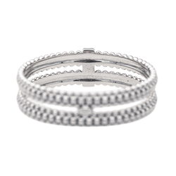 Bague Bandeau MAUBOUSSIN "Mon Premier Jour c'est Toi N°1" en or blanc et diamants - Castafiore