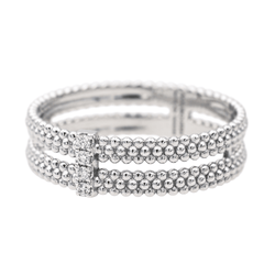 Bague Bandeau MAUBOUSSIN "Mon Premier Jour c'est Toi N°1" en or blanc et diamants - Castafiore