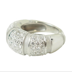 Bague Bandeau MAUBOUSSIN "Nadja" en or blanc et diamants - Castafiore