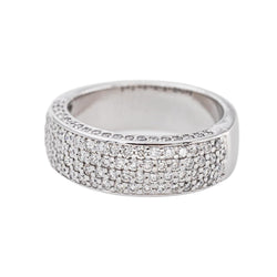 Bague Bandeau Or blanc Diamant - Castafiore